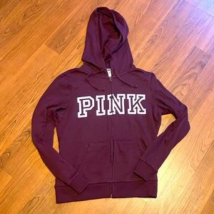 VS PINK full zipper hoodie